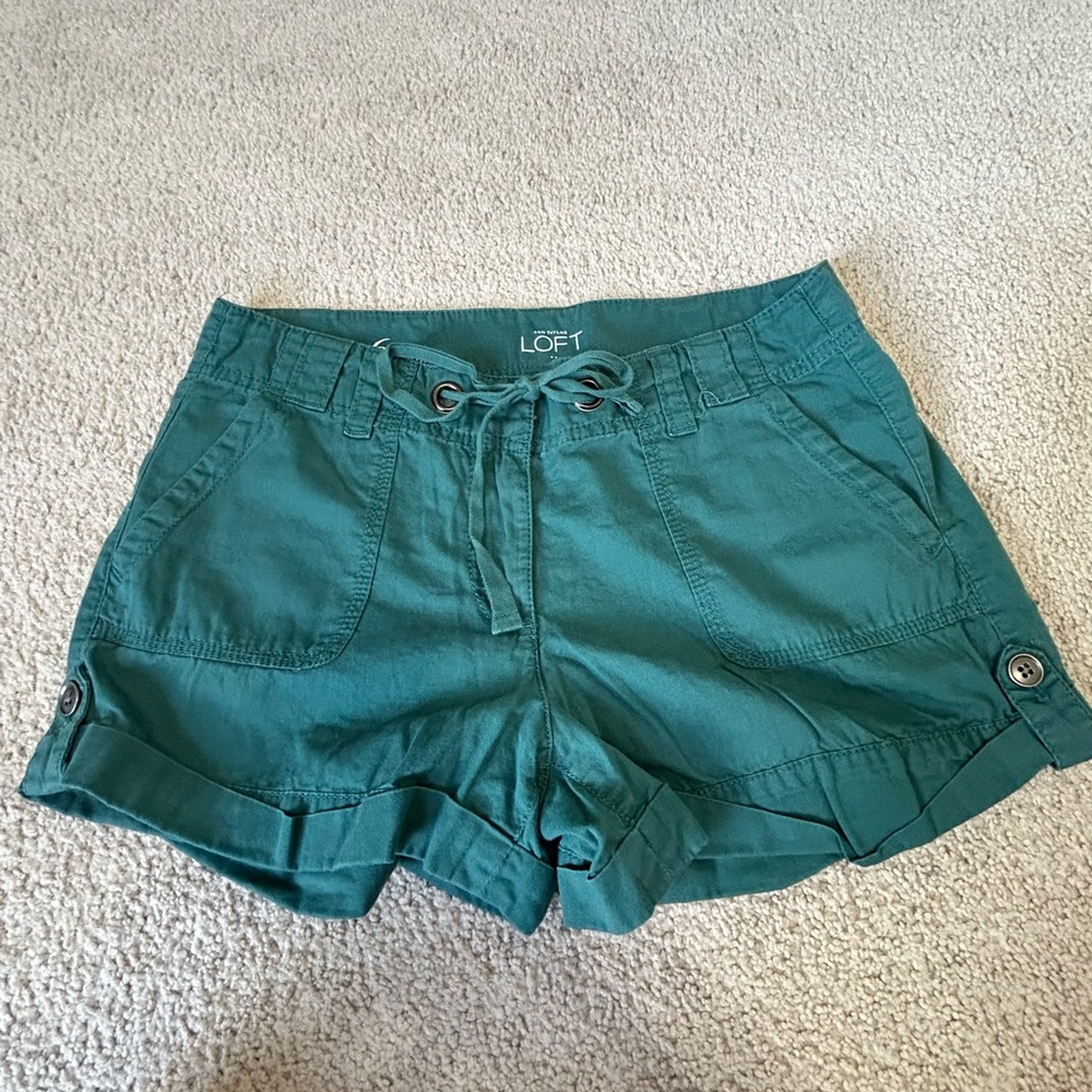 Ann Taylor Teal Women's Cargo Shorts
